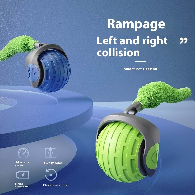 Interactive Cat Ball Toy USB Rechargeable Auto Rolling Teaser – view 8