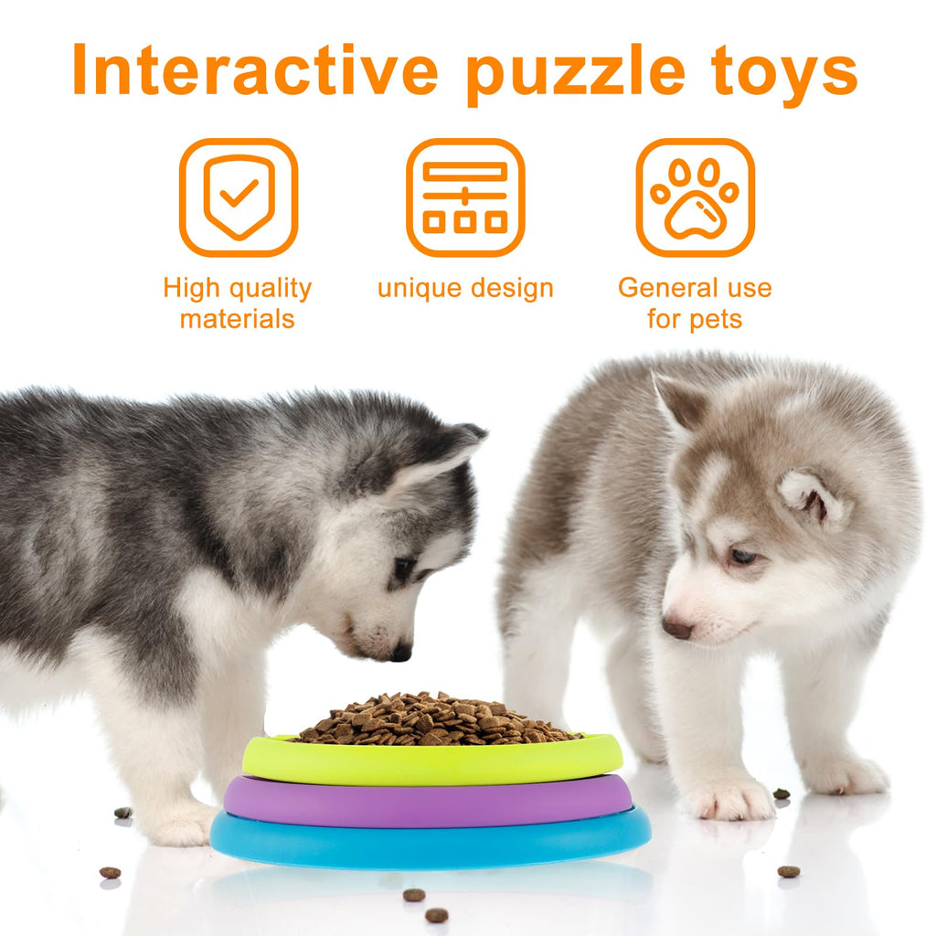 3-in-1 Rotating Dog Puzzle Feeder
