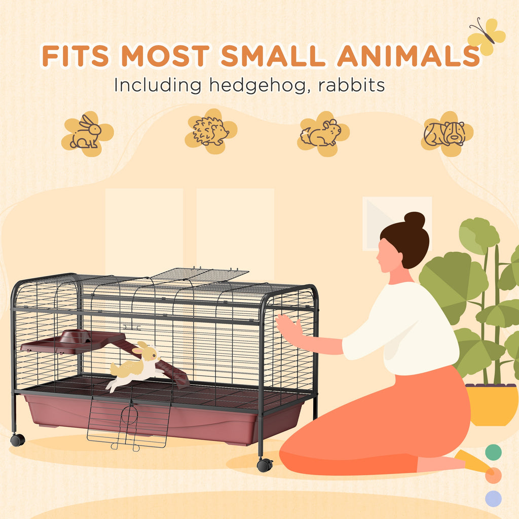 Small Animal Cage with Wheels and Ramp for Rabbits – view 7