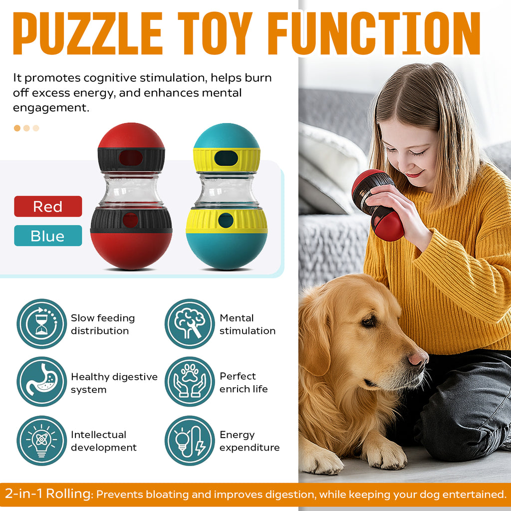 Treat-Dispensing Dog Puzzle Ball