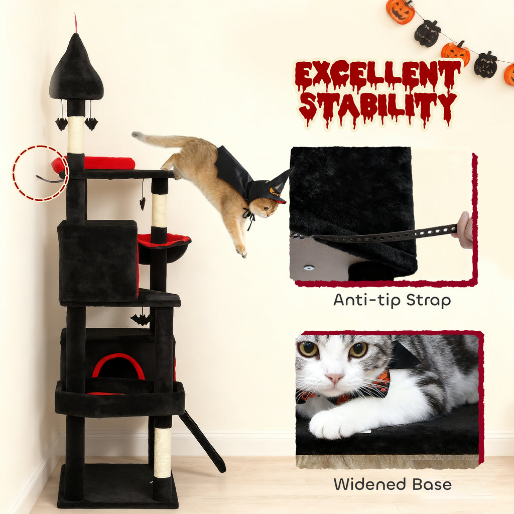 Gothic Cat Tree with Coffin Bed – view 8