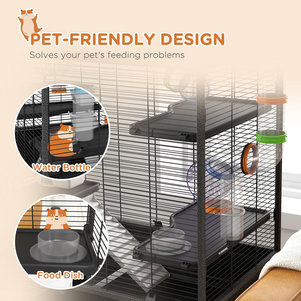 Small Animal Cage with Tubing System and Running Wheel – view 8