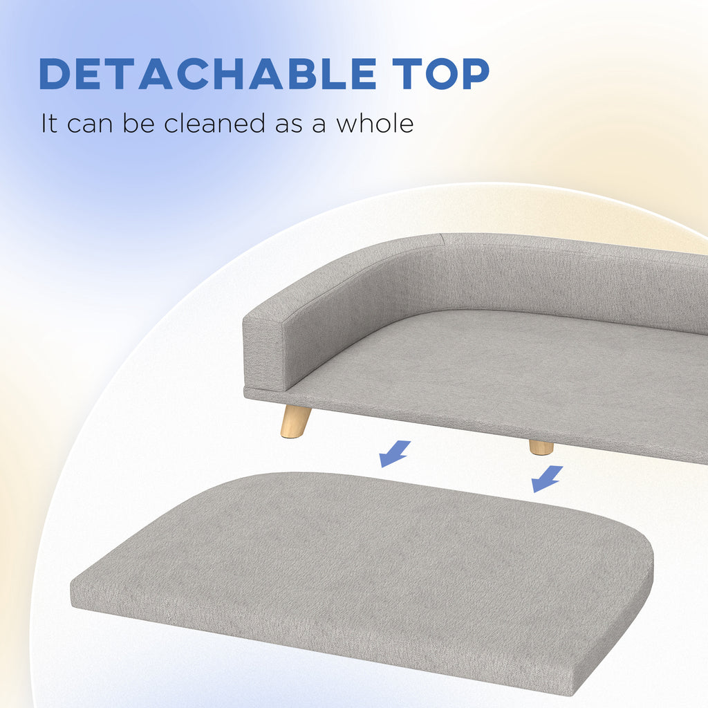 Dog Sofa Couch Bed with Washable Cushion for Large Pets – view 7