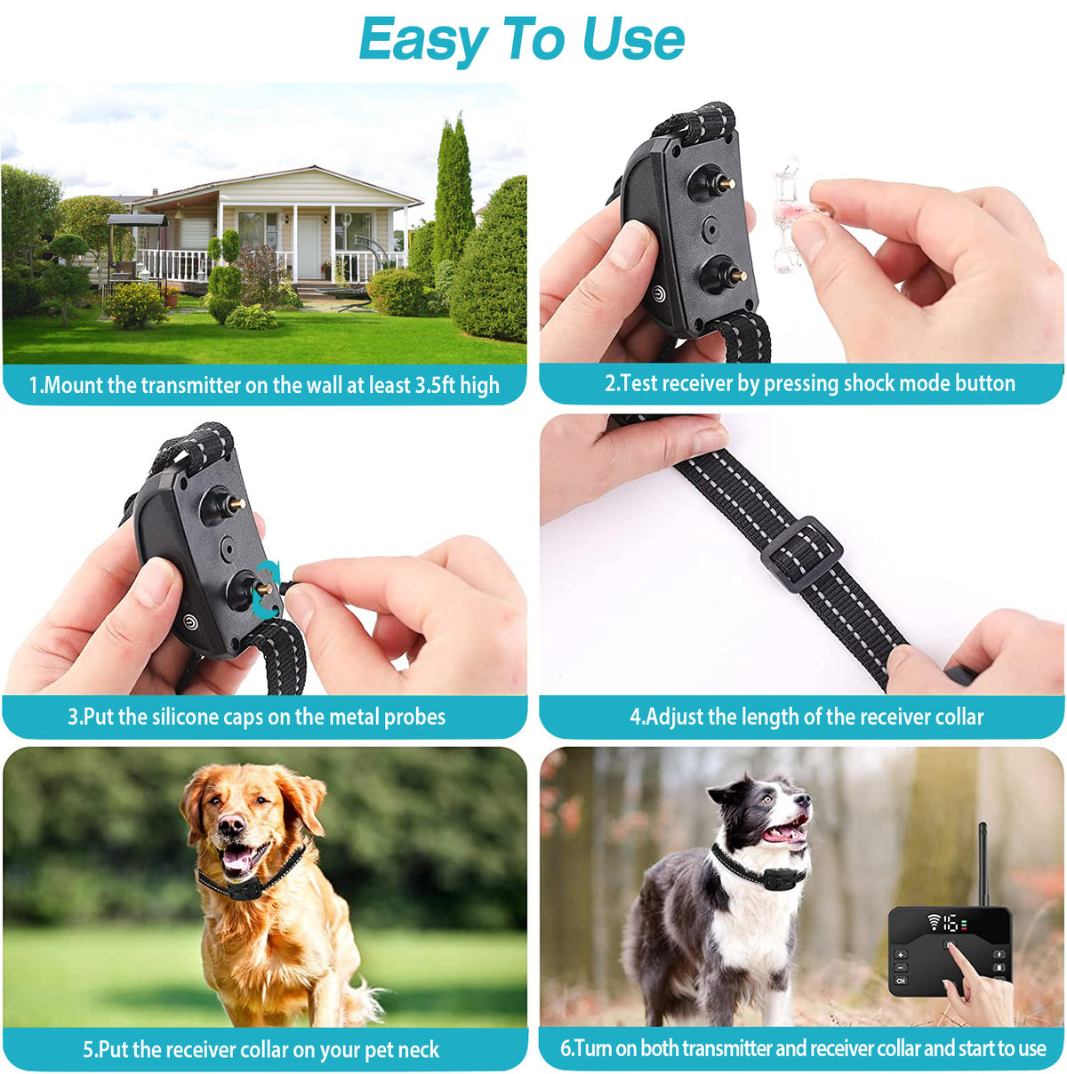 Wireless Electric Dog Fence and Training Collar System – view 14