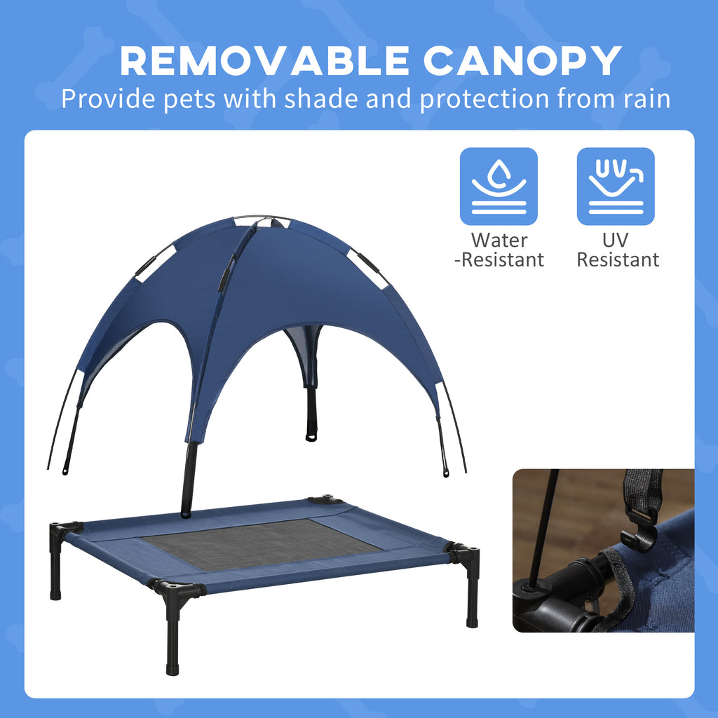 Elevated Portable Dog Cot with Canopy Shade – view 9