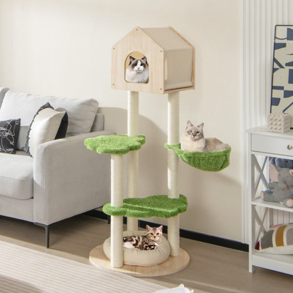 5-Story Cat Tree with Cozy Hideaways and Scratching Posts – view 7