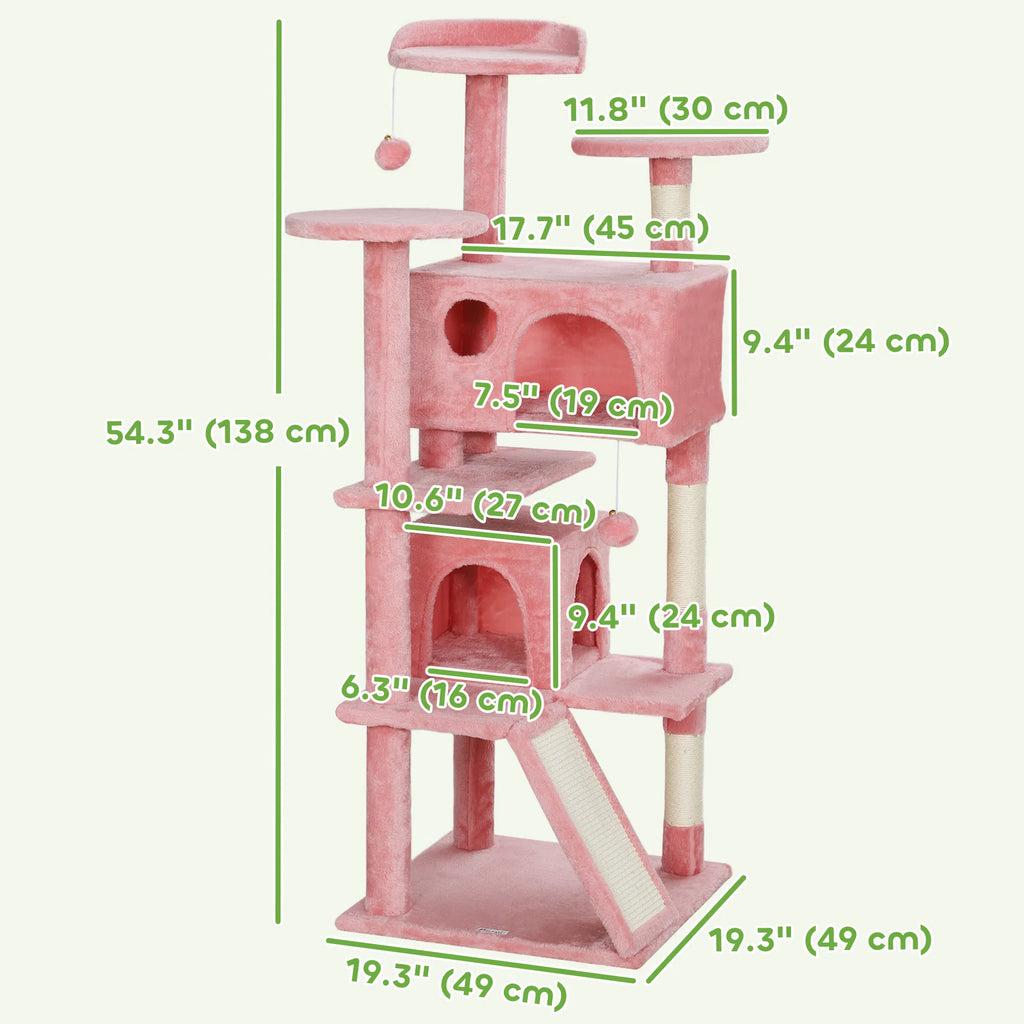 Multi-Level Cat Tree with Scratching Posts and Condos – view 7