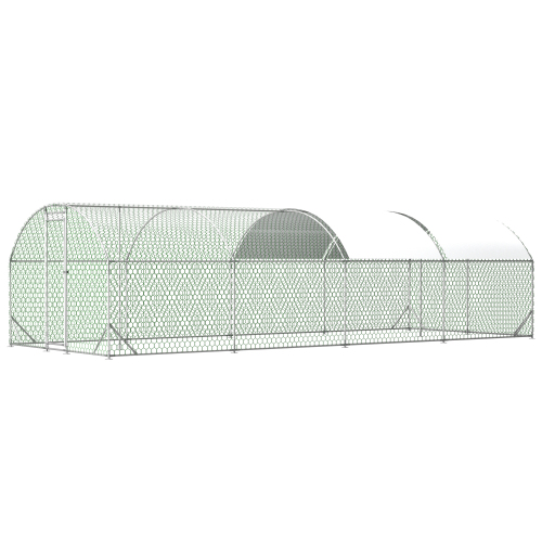 Large Metal Chicken Coop with Waterproof Cover for Poultry – view 8