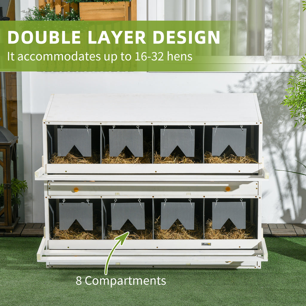 Chicken Nesting Box with Egg Collection Trays for Poultry – view 7