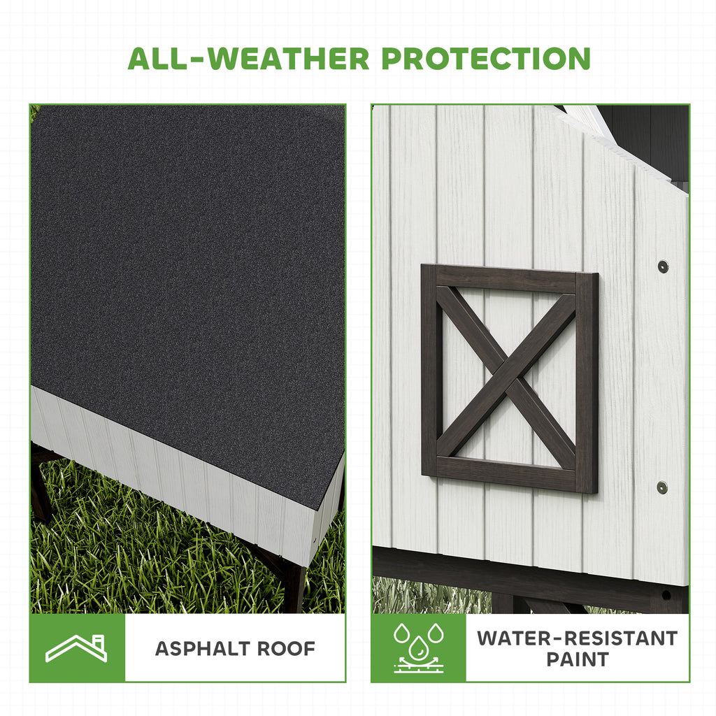 Chicken Coop with Nesting Box and Ramp for Small Animals – view 9