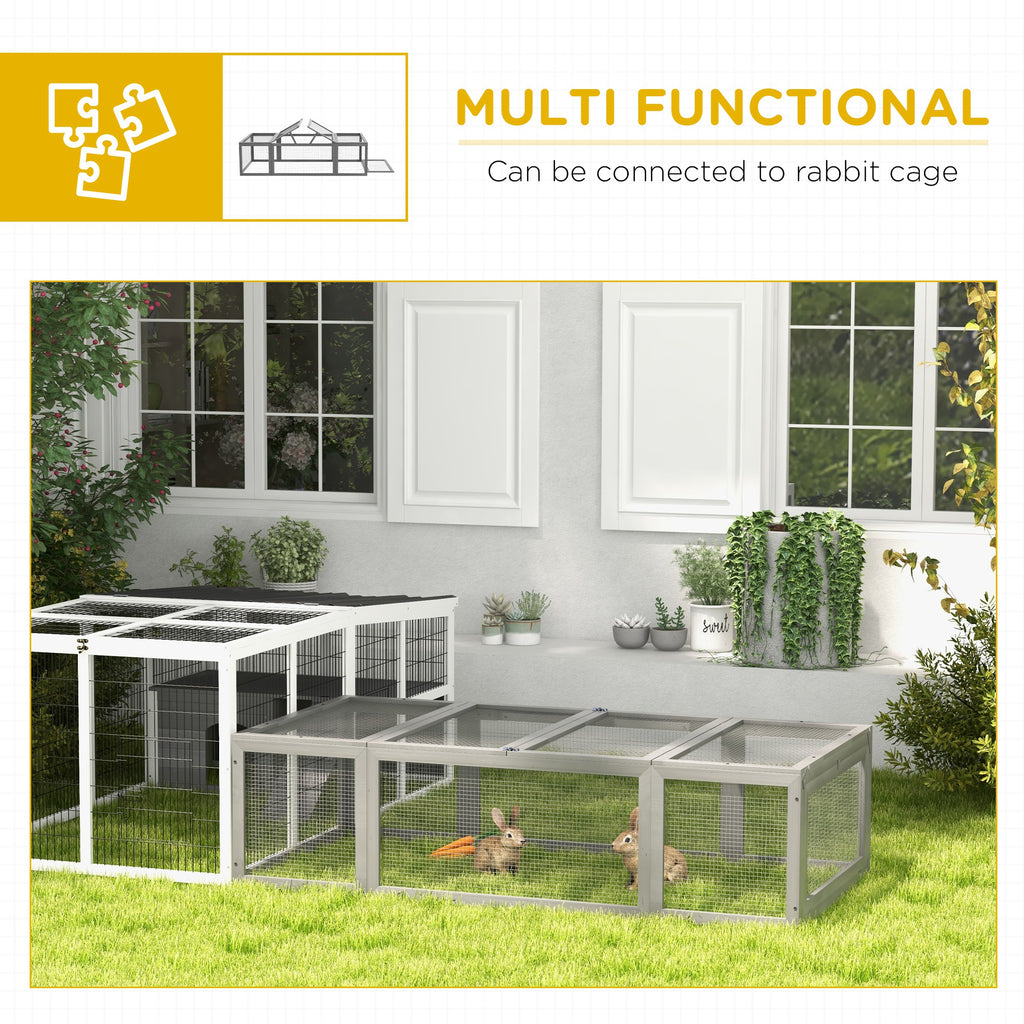 Wooden Rabbit Hutch for Small Animals with Lockable Doors – view 8