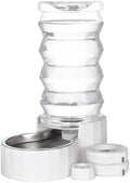 8L Automatic Water Feeder with Stainless Steel Bowl - Two Caps and Filters for 30-60 LB Dogs