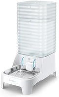 8L Large Gravity Cat Water Dispenser with Filter & Adjustable Base