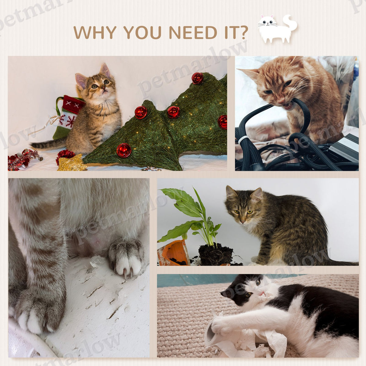 8PCs Cat Wall Shelves Pet Wall-mounted Climbing Shelf Set – view 4