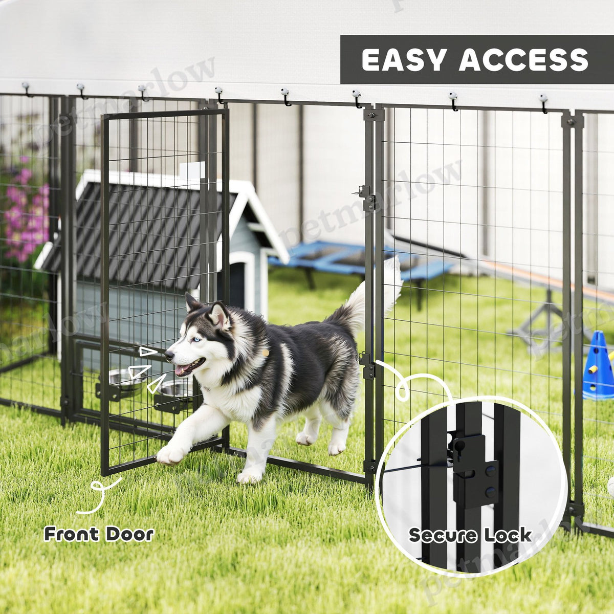 9.8 x 9.8 x 6 Outdoor Dog Kennel – view 6