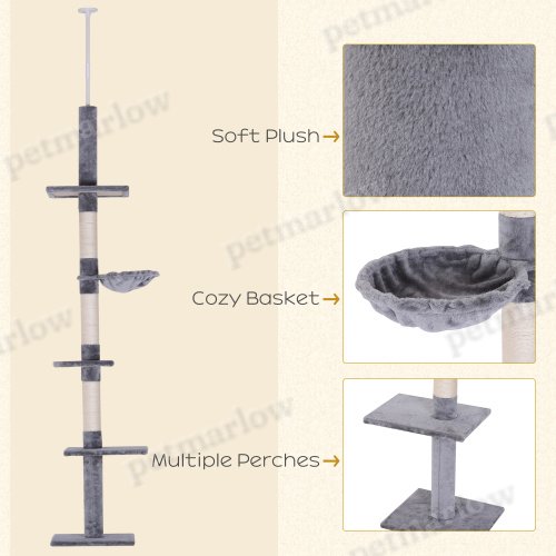 9 Foot Adjustable Height Cat Tree – view 4
