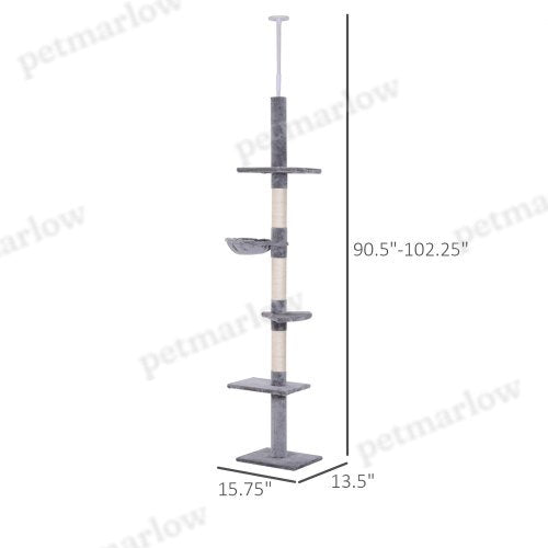 9 Foot Adjustable Height Cat Tree – view 5