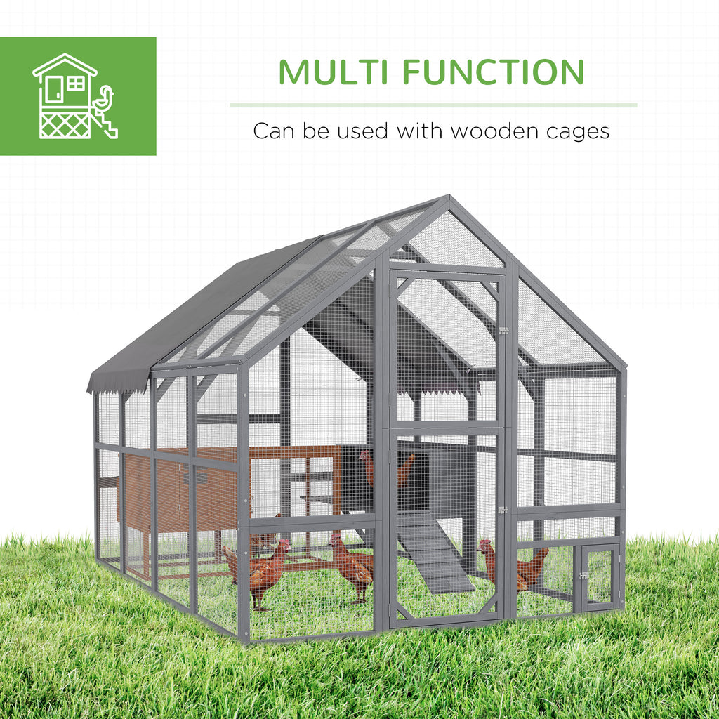 Large Chicken Coop with Nesting Box for 8-12 Chickens – view 7