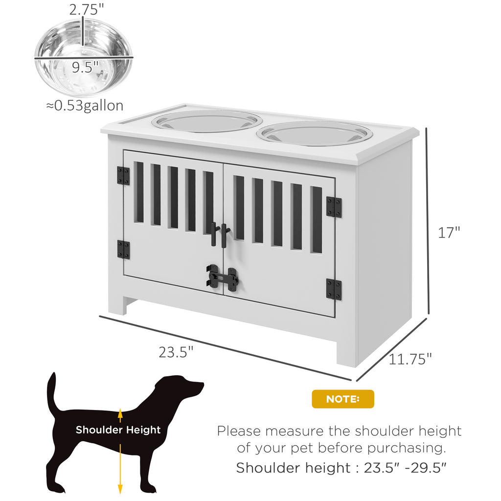 Dog Food Storage Cabinet with Bowls for Convenient Feeding – view 9