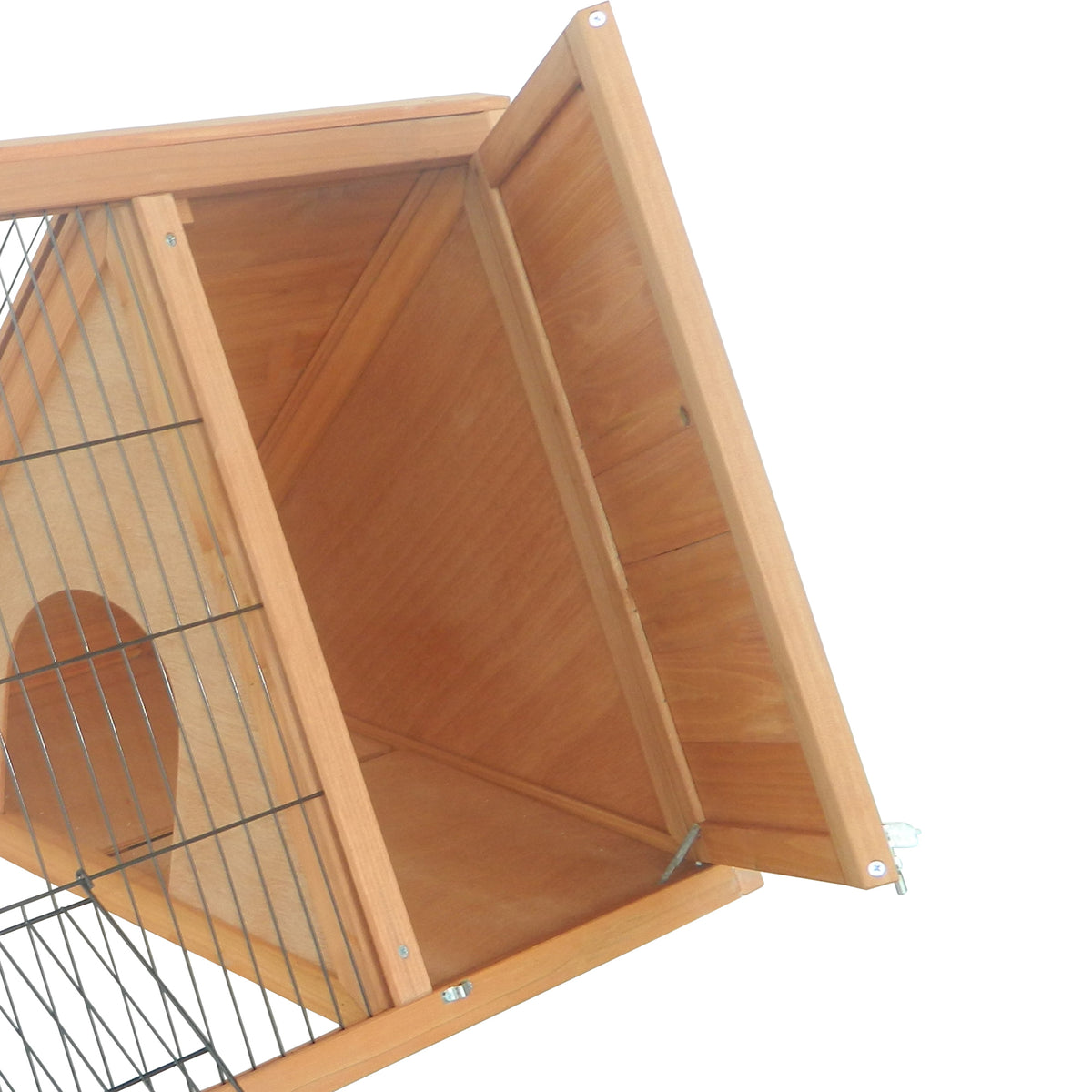 Outdoor Rabbit Hutch with Run for Small Animals – view 9