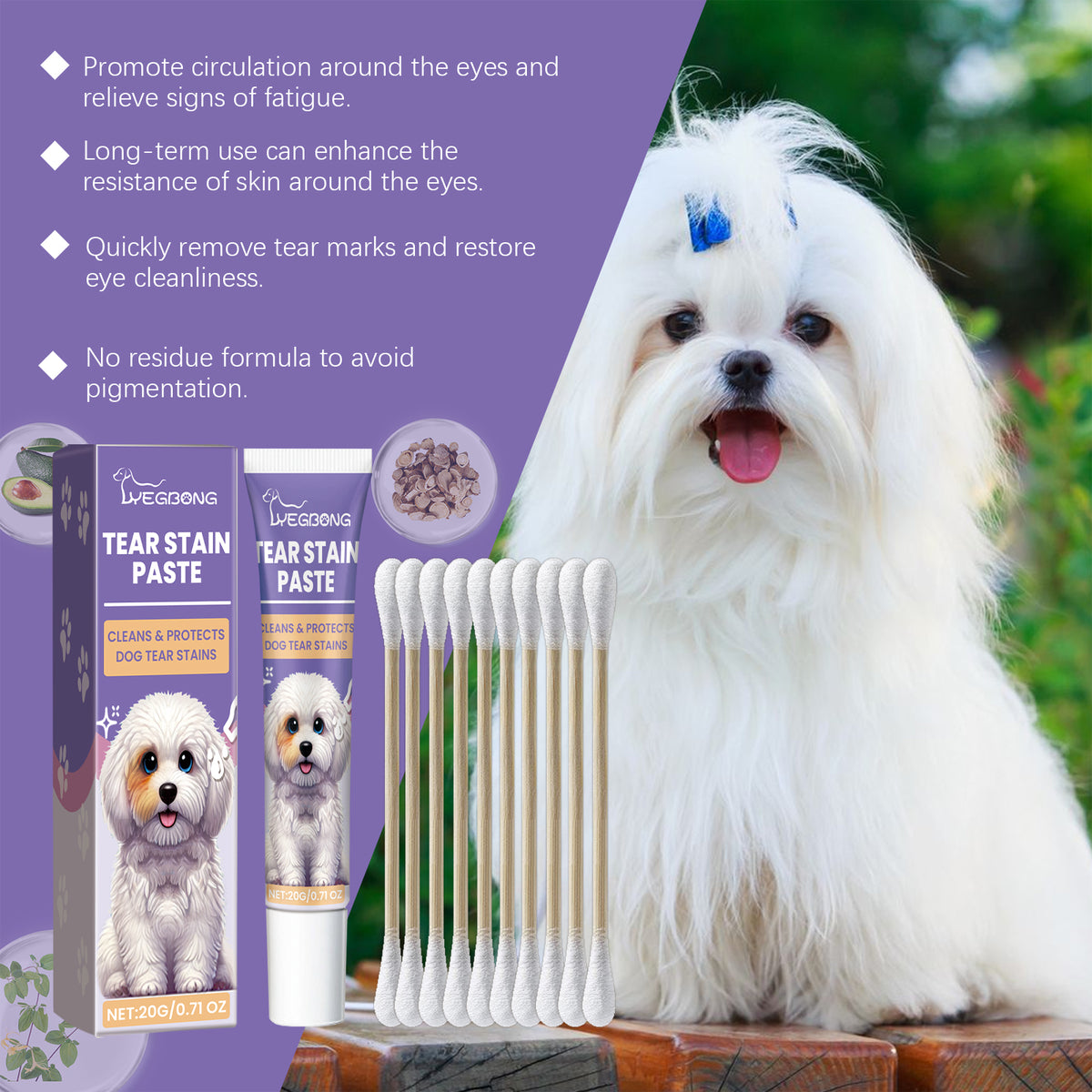 Dog Tear Stain Paste for Gentle Stain Removal – view 7