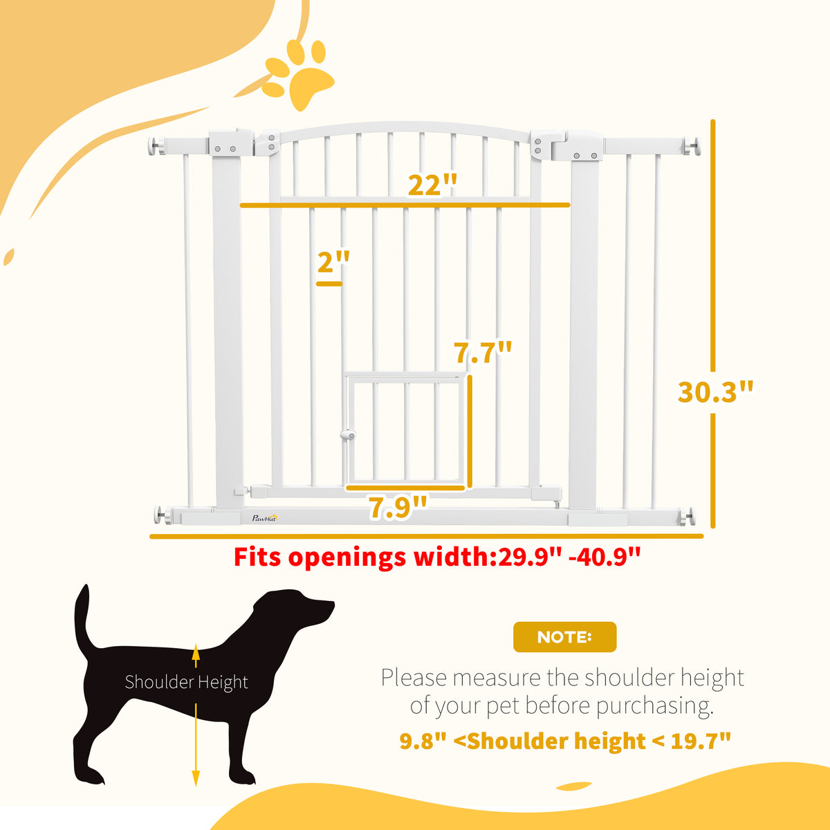 30" Extra Wide Walk Through Dog Gate – view 8