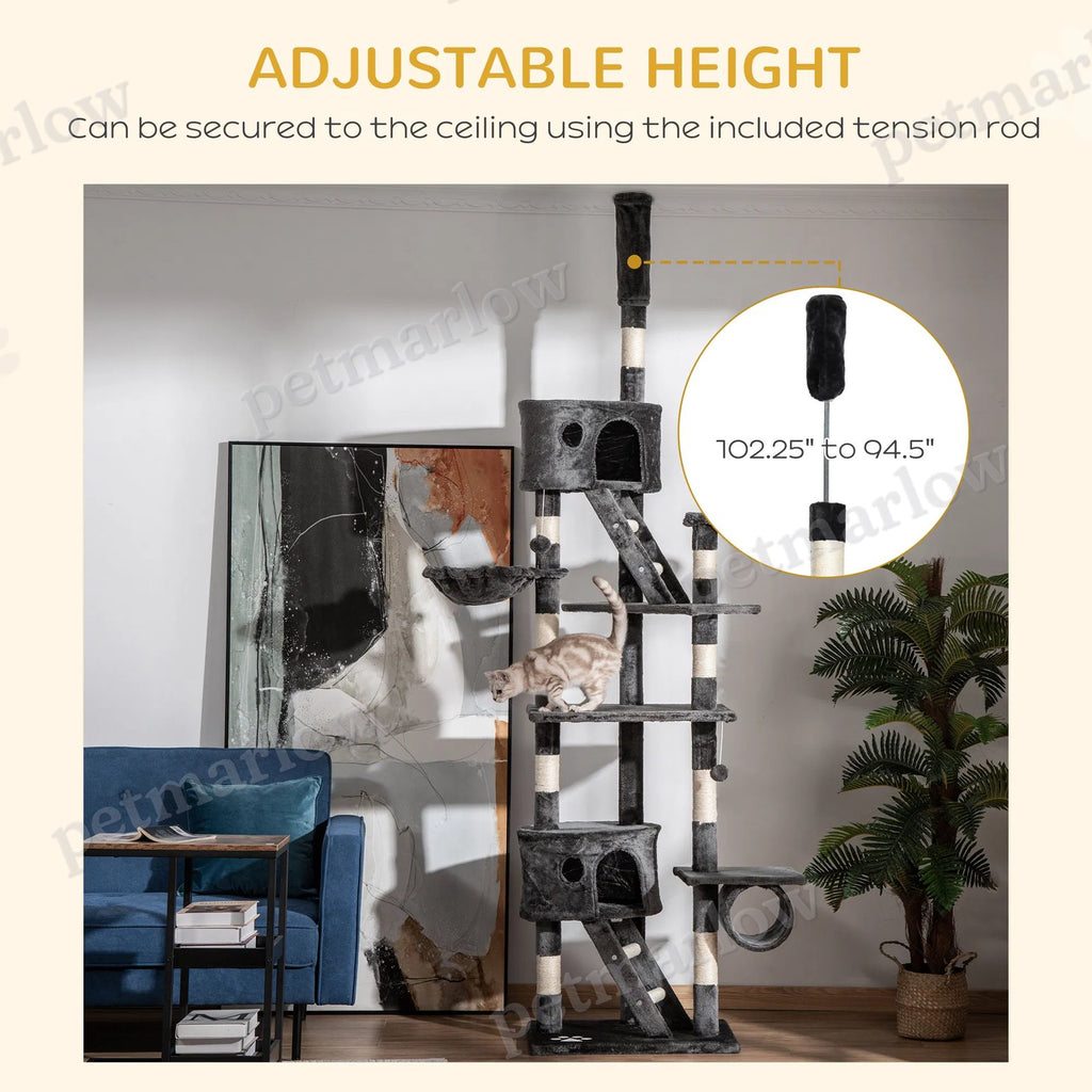 Multi-Level Cat Tree Condo with Scratching Posts – view 4