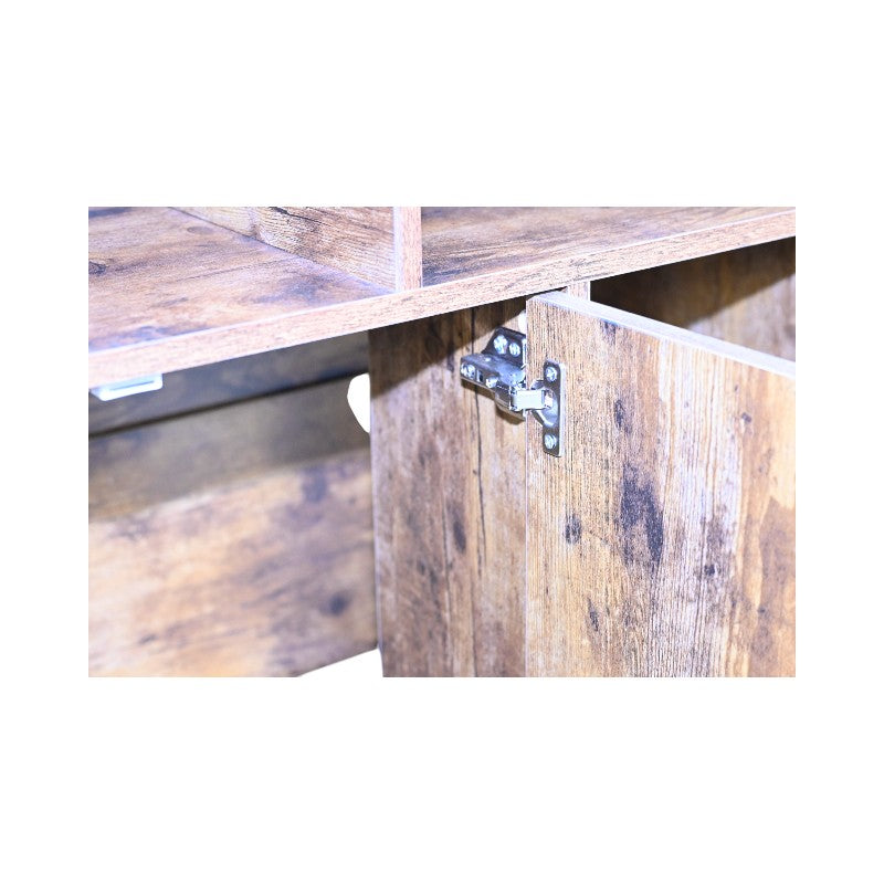 Cat Litter Box Enclosure with Rustic Brown Finish – view 8