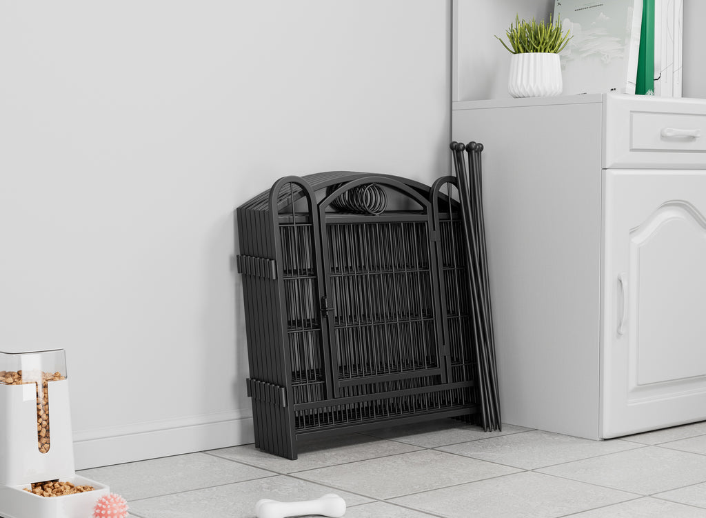 Dog Playpen Indoor 24 Inch Heavy Duty Metal Fence for Pets – view 7