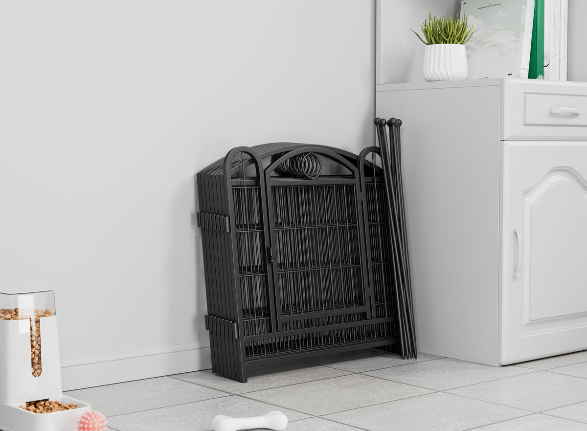Dog Playpen Indoor 24 Inch Heavy Duty Metal Fence for Pets – view 7