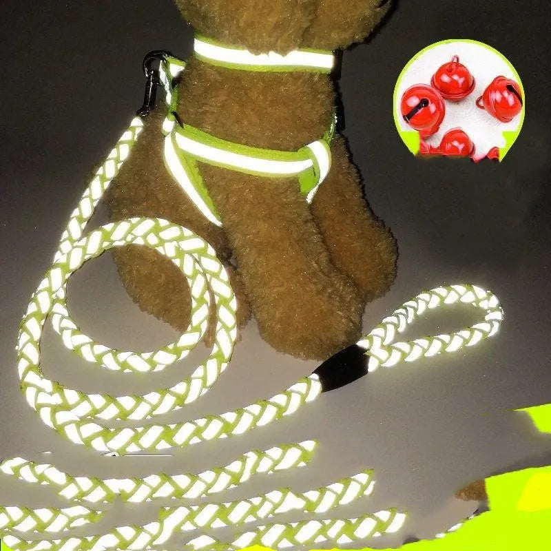 Reflective Dog Harness with Leash – view 8