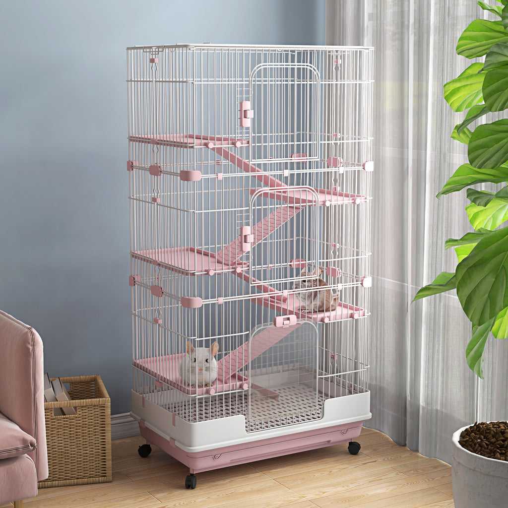 6-Tier Small Animal Cage for Rabbits and Chinchillas – view 9
