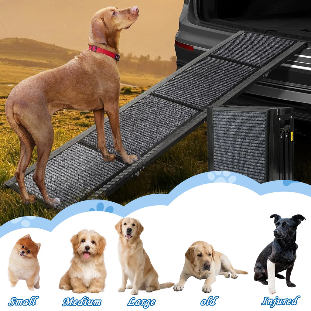 Folding Dog Ramp for Car, SUV & Truck – Portable Non-Slip Ramp – view 8