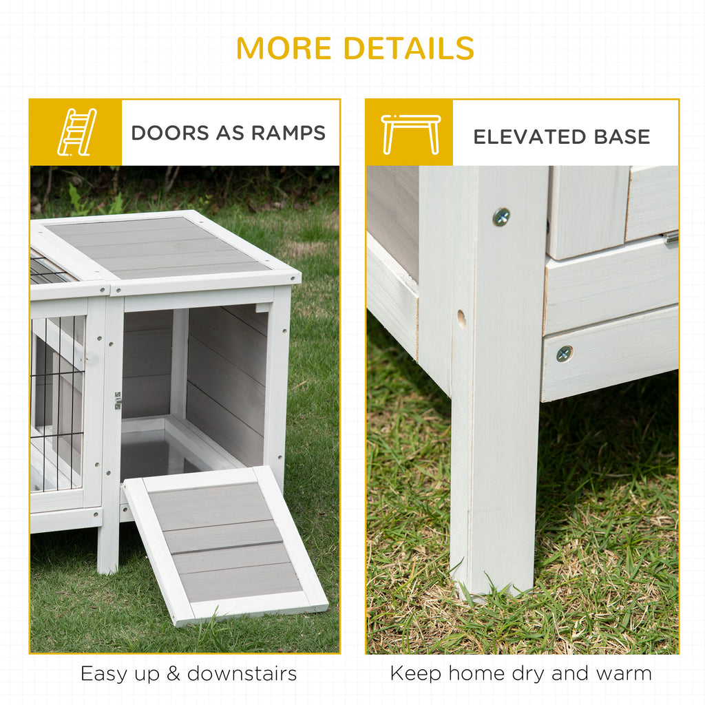 Rabbit Hutch with Pull-Out Tray for Indoor Use – view 8
