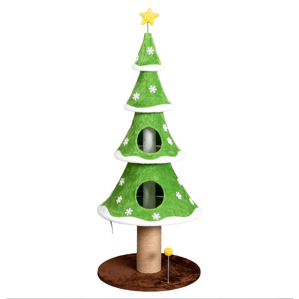 Large Tall Christmas Tree Cat Tower – view 11