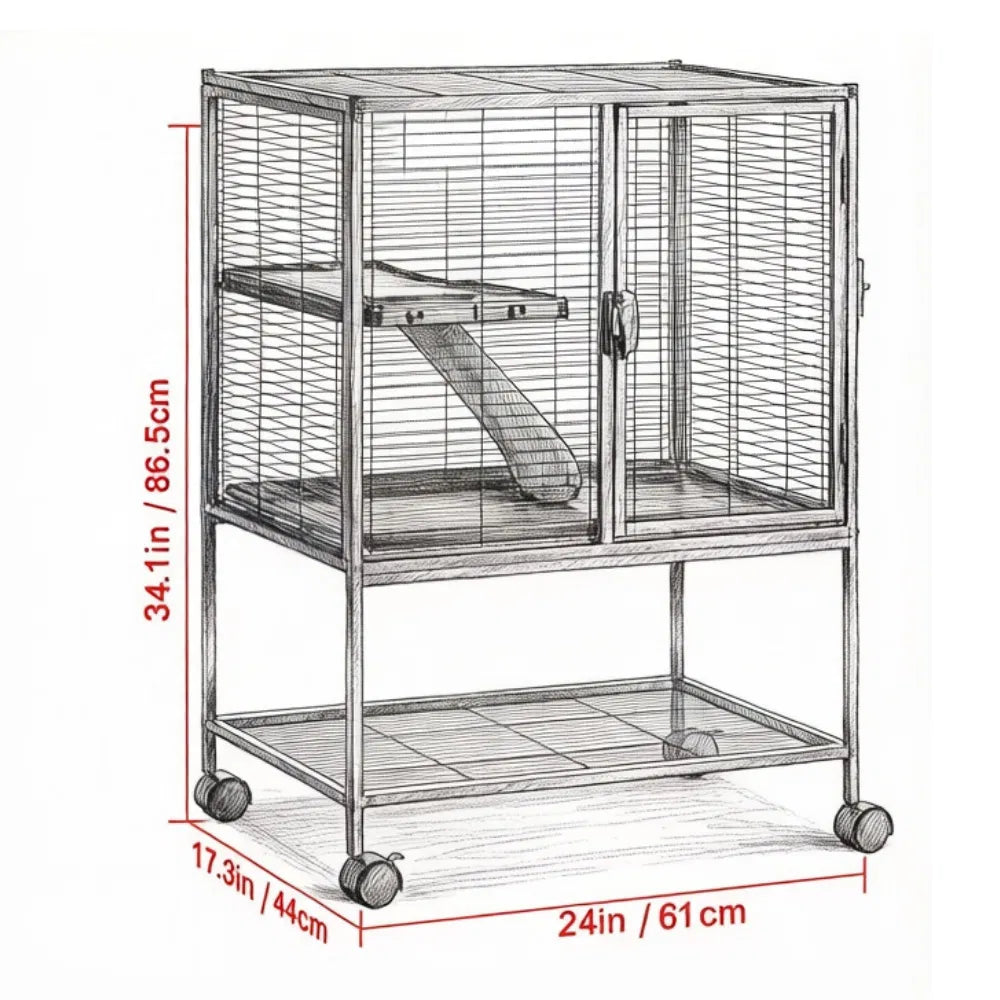 Animal Cage with Non-Slip and Easy to Clean for Outdoor – view 8