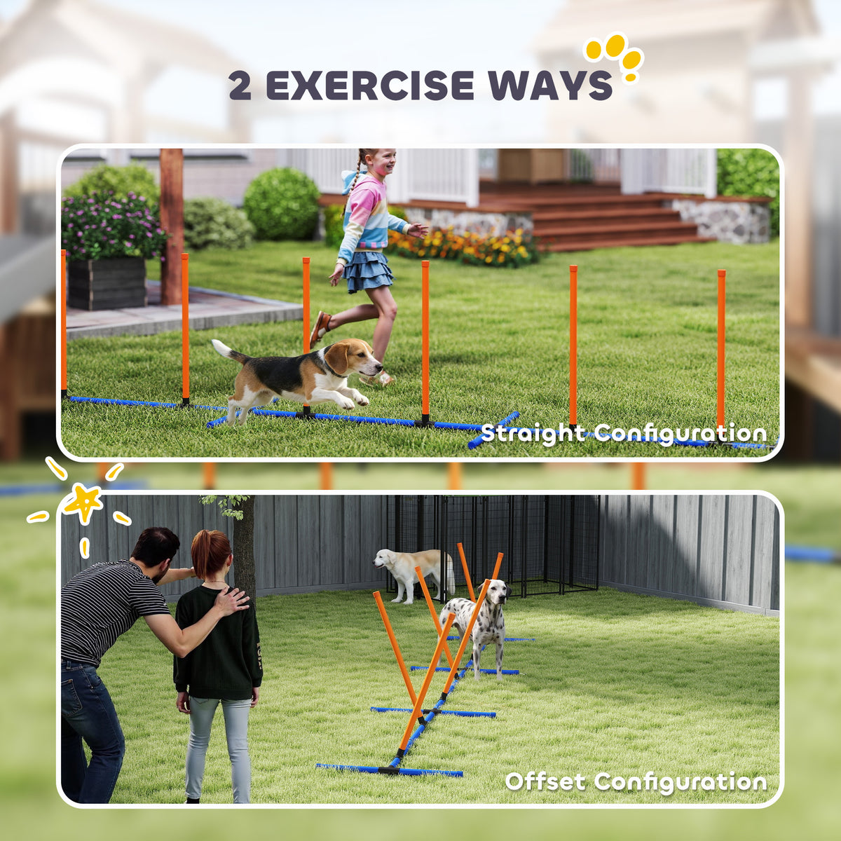 Dog Agility Training Equipment Adjustable Poles – view 7