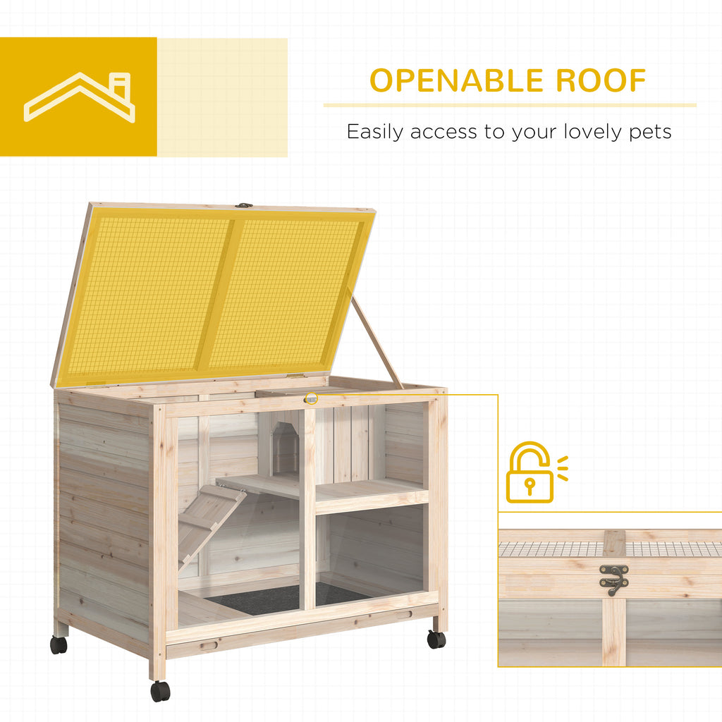 Rabbit Hutch with Wheels for Easy Mobility – view 9