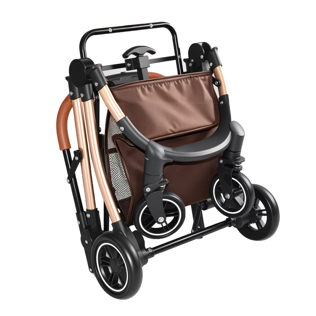 2-in-1 Detachable Pet Stroller for Dogs and Cats – view 8
