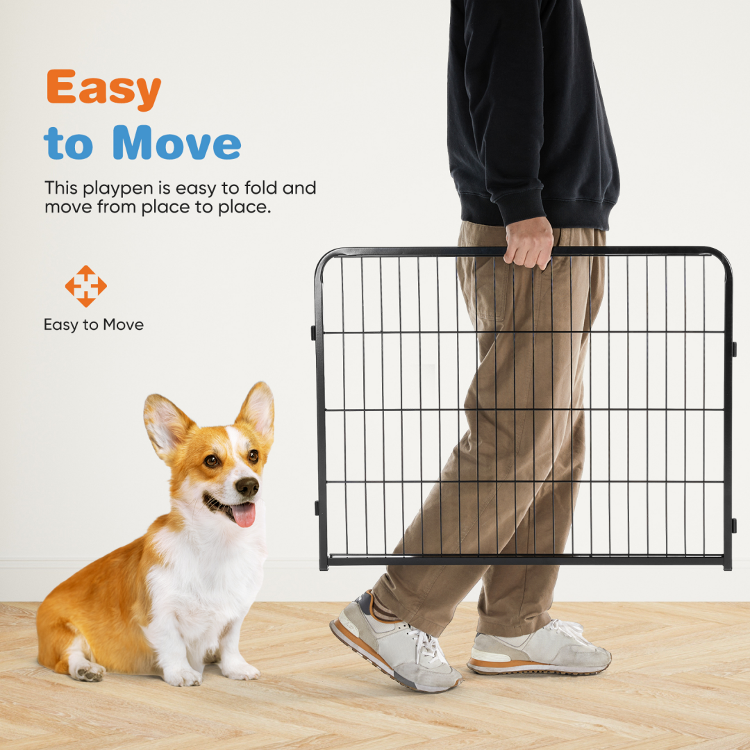 Metal Dog Playpen with Door for Secure Space – view 14