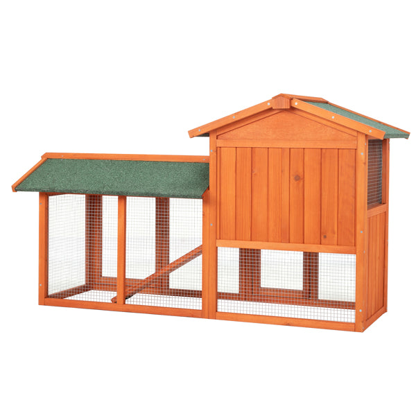 Wooden Chicken Coop and Rabbit Hutch for Small Animals – view 11