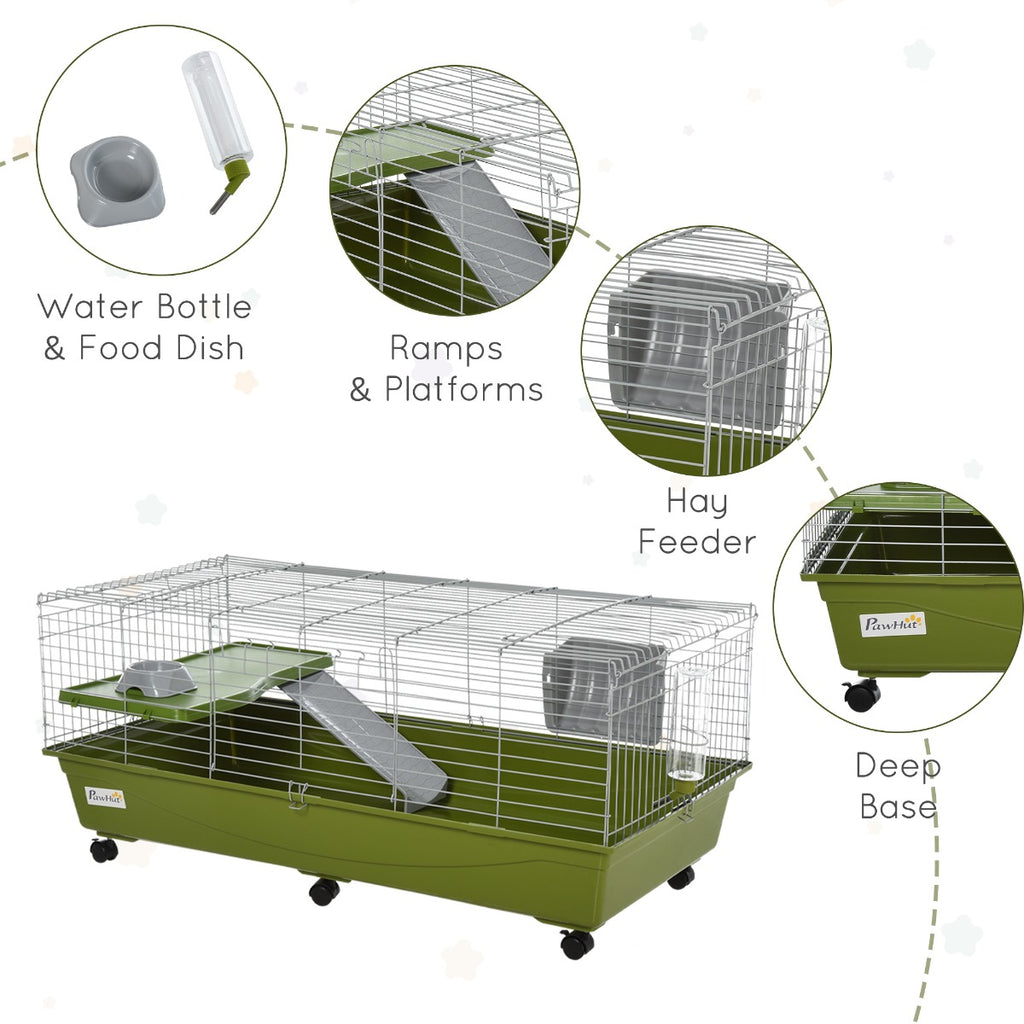 Small Animal Cage with Ramp and Platform for Guinea Pigs – view 9