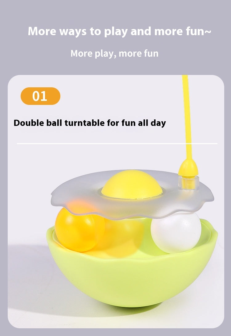 Cat Interactive Toy Funny Tumbler Toy Kitten Exercise Catching Leaky Food Ball Teaser Feather Wand Toys For – view 11