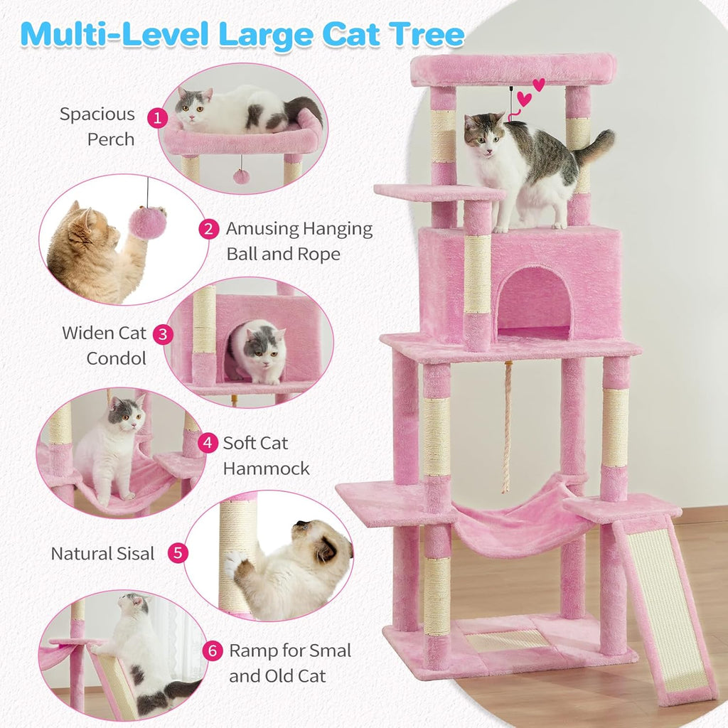 ABCPET 63-inch Multi-level Cat Climbing Frame – view 11