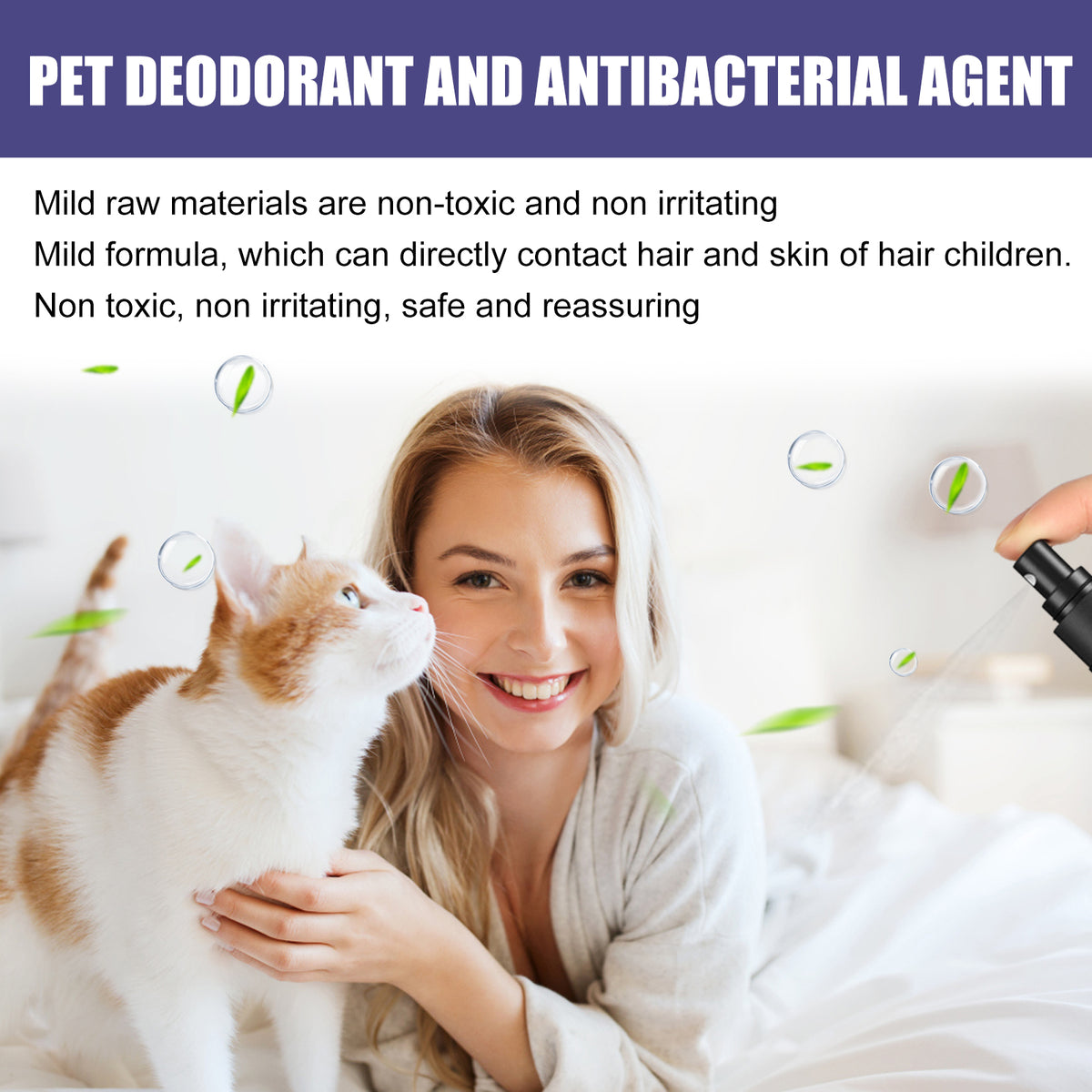 Natural Pet Deodorant Spray for Dogs, 60ml – view 9