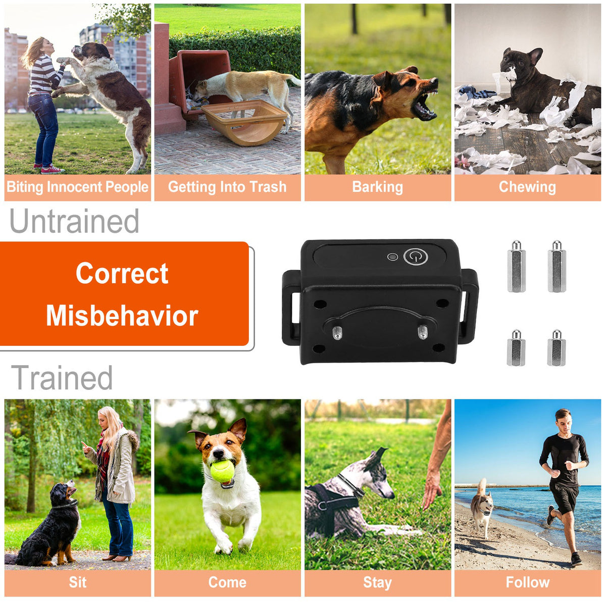 Dog Training Collar with Beep, Vibration, and Shock Modes – view 15