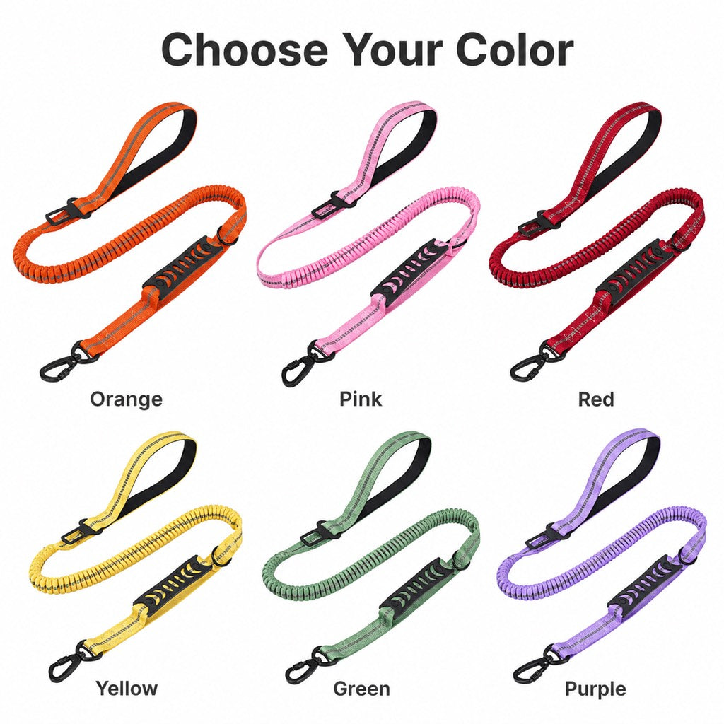 2-In-1 Reflective & Shock-Absorbing Dog Seat Belt Leash – view 15