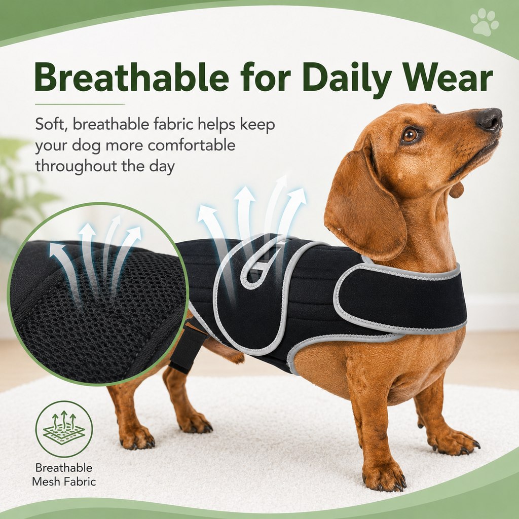 Adjustable Breathable Back Support Vest (Long-Backed Breeds) – view 7