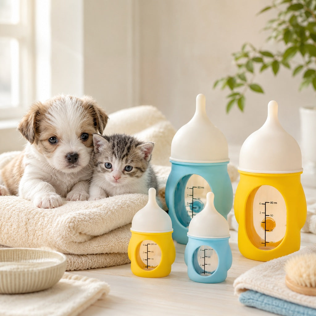 Anti-Choke Soft Silicone Nursing Bottle (For Newborn Puppies & Kittens) – view 13