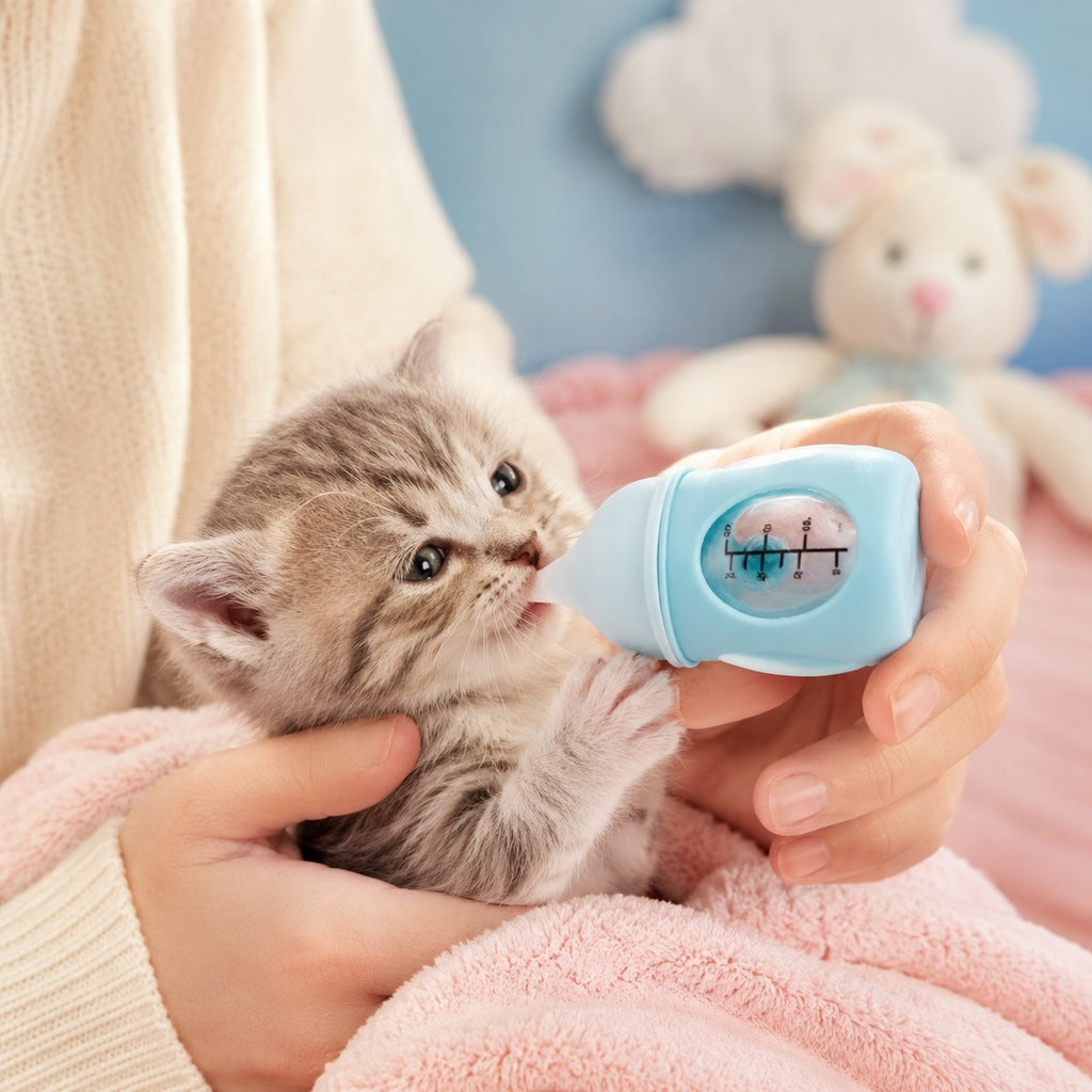 Anti-Choke Soft Silicone Nursing Bottle (For Newborn Puppies & Kittens) – view 9